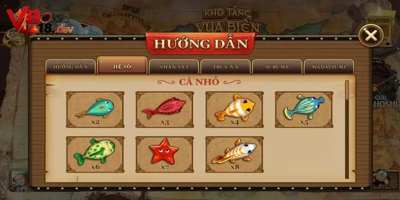Các tính năng đặc biệt trong Đại Hải Trình tại Vboss18